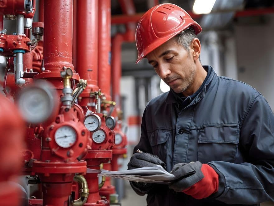 AVCB técninco revisando